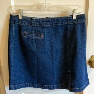 NWT Reformation Freda High Rise Denim Mini Skirt